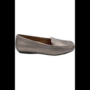 Vionic Leather Moccasins Debbie Pewter - Wide